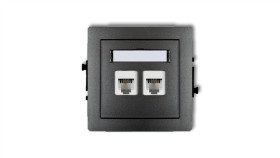 Deco Gniazda Telefoniczne Podwójne 2Xrj11, 4-Stykowy, Beznarzędziowe...