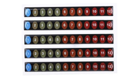 Wskaźnik Temperatury — Etykieta 12-Skalowy