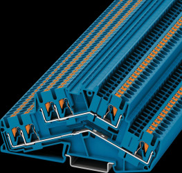 3210601 Double-deck terminal block, PTTBS 2.5 Twin, blue
