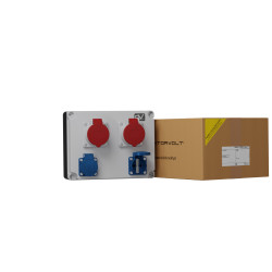 Rozdzielnica budowalana FRED 2x16A 2x230V Schuko Mennekes Doktorvolt® DV-2152-D