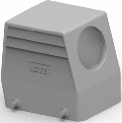 Housing, size HA32, die-cast aluminum, PG29, angled, clip locking, IP65, T1319320129-000
