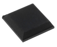 NOGA-G-KWN Nóżka do obudowy gumowa, przyklejana, kwadratowa niska 12x12mm; wysokość 3mm - czarna