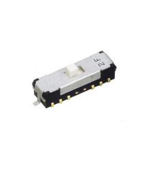 Przełącznik suwakowy, 4P2T, SMD, 100 mA, Nidec Components