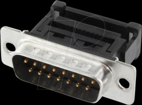 ST15SK/F D-Sub male 15 pin IDC