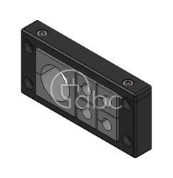 Rama przepustowa KEL-ER 16, na 4 moduły KT małe i 1 moduł KT duży, czarna,...