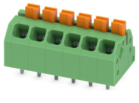 Klucz polaryzacyjny 6 -pinowe raster 3.5mm Lutowanie falowe Męski Phoenix Contact