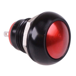 Red Latching 12mm Metal Round Push Button Switch NO/NC