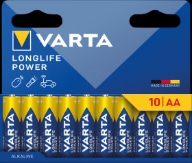 Alkaline battery, Longlife Power, AAA (mignon), pack of 10