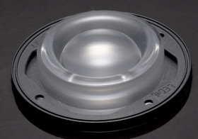 Soczewka LED 90 (Dia.) x 19.5mm, D 90mm, kąt widzenia 78°, do użytku z Bridgelux VERO18, Bridgelux VERO29, Citizen