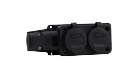 Listwa Gumowa 2X230v 16A Ip54 Czarna