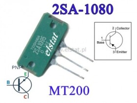 Tranzystor PNP 230V 17A 200W 35MHZ Toshiba: MT200
