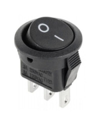 Złącze przełącznik kołyskowy okrągły 3 PIN 3A/230V