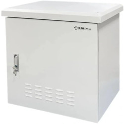 Szafa wisząca RACK 19 6U 600x450mm zewnętrzna hermetyczna drzwi pełne z zamkiem szara IP55 ALANTEC