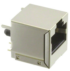 Złącze RJ45 Żeński Złącze RJ45 Montaż na płytce drukowanej Cat3 TE Connectivity, proste 8-żyłowe