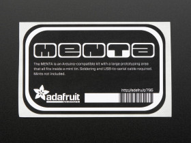 MENTA - Sticker for mint tin [Discontinued]