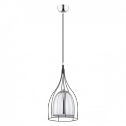 Adele 1P E27, lampa wisząca, max. 60W, czarna AD-LD-6222BE27S