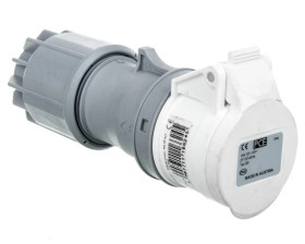 Gniazdo przenośne 16A 3P 42V białe IP44 TWIST 283-12v