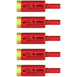 Wiha 41479 electric easyTorque Adapter Set, 5 Piece