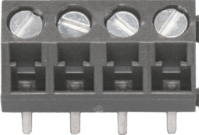 PCB terminal, 2 pole, pitch 5 mm, AWG 26-16, 16 A, screw connection, gray, 10801502