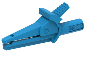 Zacisk krokodylkowy 10A izolowany 8.5mm Niebieski Electro PJP