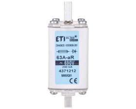 Wkładka bezpiecznikowa NH00 63A aR 690V 004371212