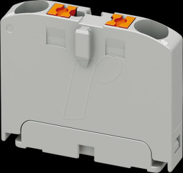 1028067 Distribution block PTFIX, 2 x 2.5, grey
