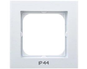 SONATA Ramka pojedyncza do łączników IP44 biała RH-1R/00
