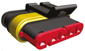 Złącze samochodowe 5-pinowe TE Connectivity -rzędowe Żeński AMP Superseal 1.5 raster: 6mm