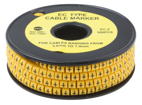 Oznaczniki kabli Wsuwany RS PRO zakres 3.6 → 7.4mm ilość 500