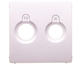 VALENA LIFE Plakietka gniazda antenowego aluminium 754782