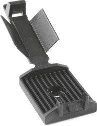 Flat cable clip, PA, black, self-adhesive, (L x W) 35 x 25 mm, 151-15300