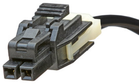 Kabel przewód-płytka, Nano-Fit, 300 V, 6,5 A, raster: 2.5mm, 150mm, Okrągły, Złoto, Czarny