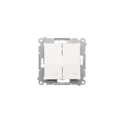 Łącznik krzyżowy podwójny biały DW7/2.01/11 Kontakt Simon54