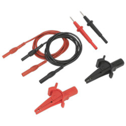 Sealey TATL Automotive Test Lead and Crocodile Clip Set 6pc