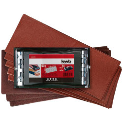 kwb 485170 Professional Handschleifer-Set 93x230mm for Wood &amp; Metal sanding