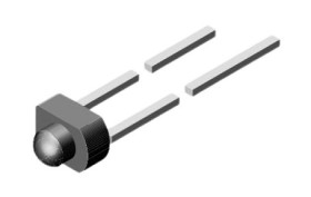 LED, THT, Żółty, Vishay