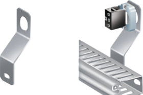 Cable fastener, galvanized steel, (L x W x H) 11.5 x 30 x 100 mm, silver, NSYSPCP