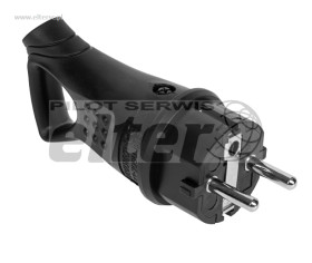 Wtyczka sieciowa gumowa z uchwytem IP44 WT-30GU