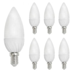 Żarówka LED E14 230V 6W świecowa 540lm neutralna komplet 6szt 75.0303