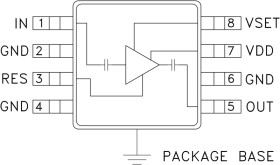 GaAs MMIC Low Noise Amplifer SMT, 5 - 6 GHz