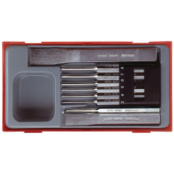 Teng TTPC09 Punch &amp; Chisel Set, 9 Piece
