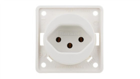 Berker Integro Gniazdo Pojedyncze Z/U Szwajcarskie Typ 13 Śnieżnobiały Mat...