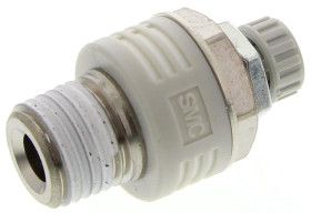 Tłumik hałasu , R 1/4 męskie Gwintowany 1/4 in Mosiądz SMC