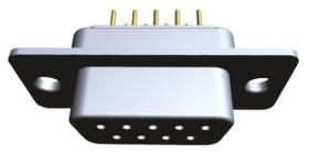 Złącze D-Sub 9-pinowe Żeński Proste Przewlekany raster 2.77mm Złoto