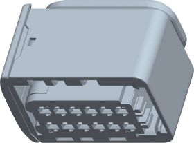 TE Connectivity Obudowa złącza pin żeńskiego na kabel HDSCS, MCP Ilość pinów 12 1-1703639-1 1 szt.