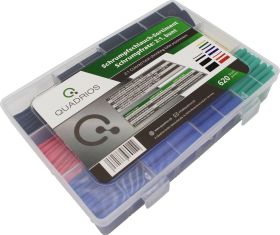 Quadrios 2103CA001 Zestaw rurek termokurczliwych czarny, czerwony, żółty, niebieski, zielony Współczynnik skurczu:2:1 62