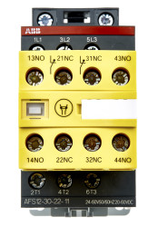Stycznik 24 → 60 V AC ABB Jokab styki: 3 28 A 3NO Śruba 1SBL157082R1122 AFS12-30-22-11
