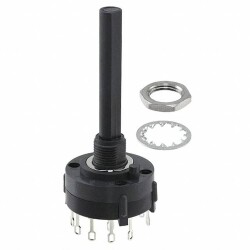 C & K Switches A20515RNZQ Rotary Switch A Series Przełącznik obrotowy 125 V/AC, 125 V/DC 2.5 A Pozycje przełączenia 5 1