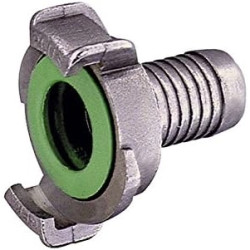 GEKA hose piece, 40 bar, stainless steel, for hose, 107822