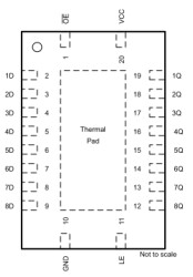 Octal D-type transparent latches with three-state outputs